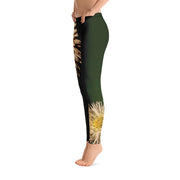 White Dahlia Leggings
